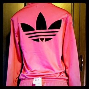 Adidas pink tracksuit